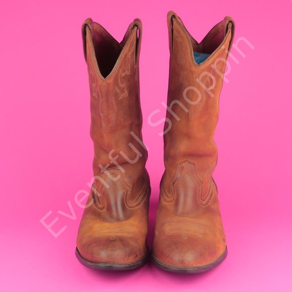 Ariat Stampede Heritage Leather Western Boots in Brown Size 9.5 D - Picture 2 of 12